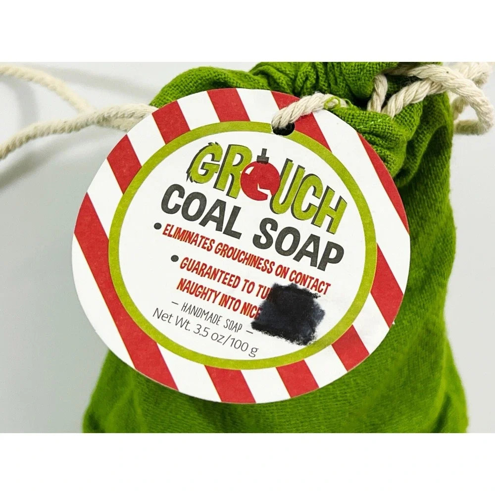 GiftCraft Grouch Bag of Coal Activated‎ Charcoal Soap Gag Gift (NEW)